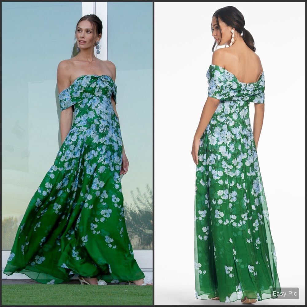 NWT Sachin + Babi Kennedy Gown in Kelly Green Size 4